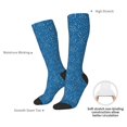 thumbnail image 3 of Daiia Sports Socks Blue Star Print Printed Novelty Crew Socks for Men Women Knee High Socks Cotton Socks Soft & Breathable Support Unisex Socks, 3 of 9