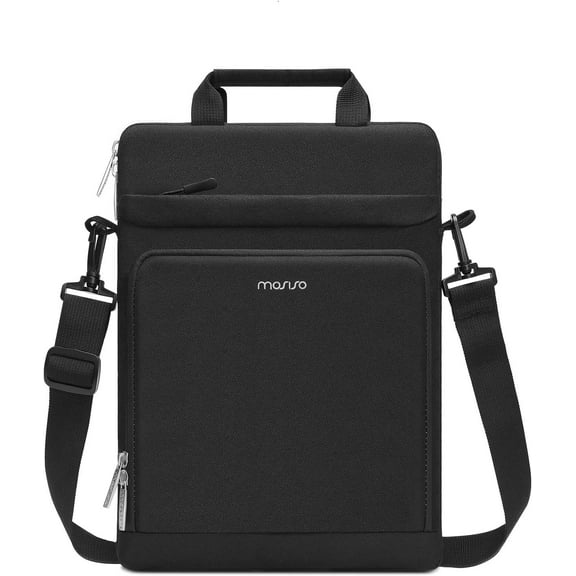 Mosiso 13-13.3 inch Laptop Shoulder Bag for MacBook Pro 14 2023-2021 A2779 M2 A2442 M1 , Vertical NoteBook Business Briefcase Case for HP Dell Surface Lenovo