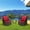 Red, variant on GAOMON 3 Pieces Patio Furniture Set, Outdoor Swivel Gliders Rocker, Wicker Patio Bistro Set with Glass Top Side Table, Cushions, 360 Degree Rattan Rocking Chair for Backyard, Balcony,Beige