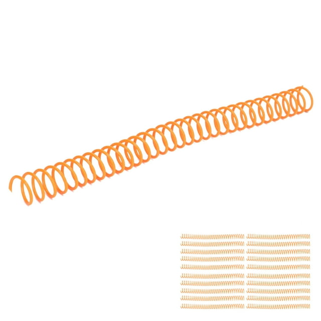 Plastic Spiral Binding Coils, Aging Resistant Binding Combs Spirals Non Break Page Turning 30 Holes Reusable For A4 A5 Notebook For Students Black,Orange,Transparent,Pink