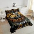 thumbnail image 4 of Elk Deer Comforter Set Dream Catchers Bedding Sets s,Boho Feather Quilt Bed Set Woodland Animals Duvet Insert,Exotic Bohemian Decor, 4 of 7