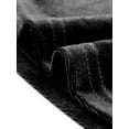 thumbnail image 6 of INSPIRE CHIC Women's Prom Square Neck 3/4 Sleeve Velvet Dress L Black, 6 of 7