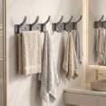 thumbnail image 3 of Bxaolu Coat Rack Wall Mounted - 3 Hooks, Heavy Duty, Stainless Steel, Metal Coat Hook Rail for Coat Hat Towel Purse Robes Mudroom Bathroom Entryway, Black, 3 of 7