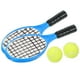 thumbnail image 3 of FELTECHELECTR 4 miniraquetas de tenis de simulación, decoración de escritorio para el hogar, accesorio para casa de juegos (como se muestra, 2 raquetas + 2 pelotas), 3 of 5