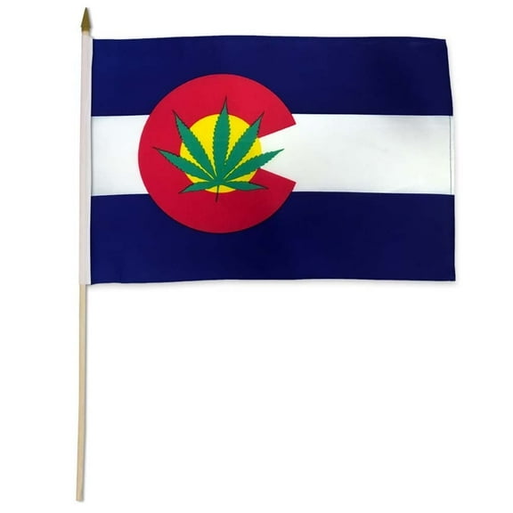 Colorado (Leaf) 12x18in Stick Flag
