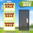 thumbnail image 2 of LAICAIW Garage Sale Signs, 17" x 13" Garage Sale Signs with Stakes, 3Pcs Double-Sided Garage Sale Sign with Directional Arrow Plastic Yard Sale Signs with Metal Stakes Weatherproof for Sales Event, 2 of 7