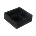 thumbnail image 4 of 4 cestas de almacenamiento tejidas, divisor de cajón, organizador multiusos para baño, contenedores de almacenamiento para cocina, despensa, oficina, Negro, 4 of 8
