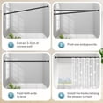 thumbnail image 3 of Holytech Shower Curtain Rod 42 To 76 Inch Tension Curtain Rod No Drilling 7/8"Adjustable Curtain Rod Expandable Shower Pole Black Shower Rods Spring Tension for Window Bathroom, 3 of 10