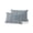 Blue, variant on Vertical Gray Stripes Outdoor Throw Pillow with Insert, 16"x16" Farmhouse Rustic Woven Texture Rustic Waterproof Decorative Square Patio Pillows for Outside Furniture, Sofa, Porch, Garden