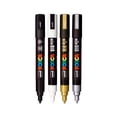 thumbnail image 2 of uni® POSCA PC-5M Water-Based Paint Markers, Reversible Medium Tip (1.8-2.5mm), Assorted Colors, 4 Pack, 2 of 7