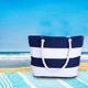 thumbnail image 4 of Hemp Rope Striped Canvas Bag Women Fashion Travel Shopping Practical Large Capacity Canvas Bag Beach Bag, 4 of 7