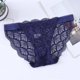 thumbnail image 3 of Gibobby Ropa interior termica Calzoncillos de algodón ahuecados sin costuras de cintura de encaje para mujer(Azul marino， M), 3 of 5