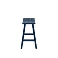 thumbnail image 5 of GARDEN 24" Inches Adirondack Plastic Outdoor Bar Stools (Set of 2), Navy Blue, 5 of 7