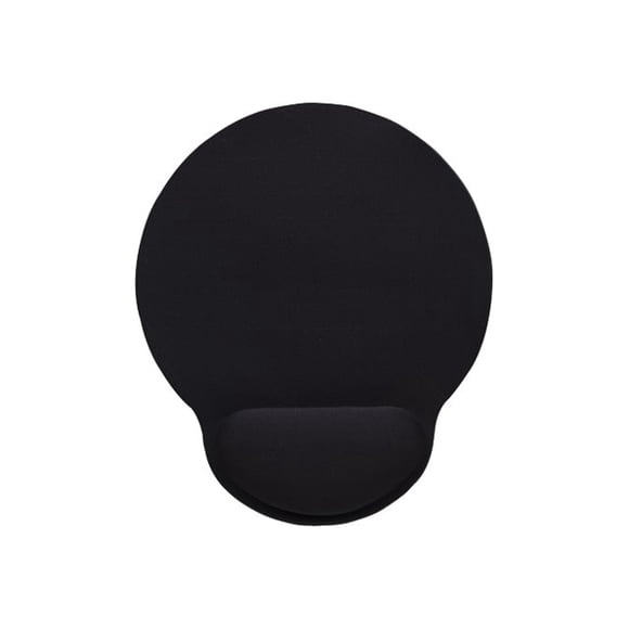 Manhattan Tapis de Soutien pour Poignet et Souris, Noir, 241 203 40 mm, base Antidérapante, Garantie à Vie, Emballage de Carte - Tapis de Souris avec Oreiller pour Poignet - Noir