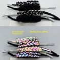 thumbnail image 1 of Pulsera holográfica reflectante con cordón de mano tejido de aleación para amantes del amor, 1 of 5