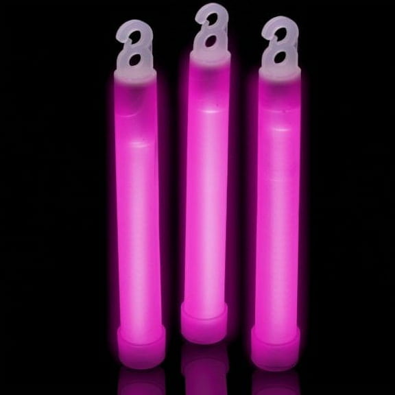 Glow Sticks Bulk Wholesale, 100ct 6" Glow Stick Light Sticks Pink, Glow With Us Brand