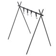 thumbnail image 4 of Dioche Short Outdoor Triangle Storage Tripod Travel Drying Rack Hanger Camping Gear, 4 of 8