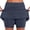 Blue, variant on Skorts Skirts for Women Women's Pocket Pants Solid Mid Waist Culottes Short Skirts Skinny Pants High Waisted Athletic Golf Skorts Skirts (Purple,XXXXXL)