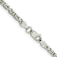thumbnail image 3 of 925 Sterling Silver 2.5mm Byzantine Chain Necklace 24 inch for Female, 3 of 5