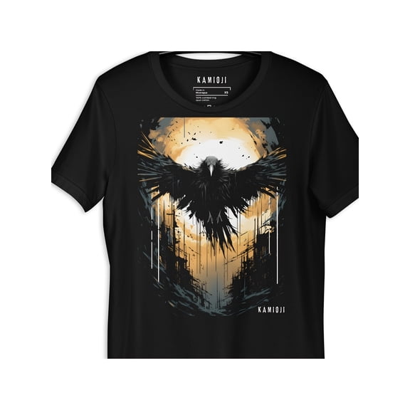 Men's Gothic Crow Raven Graphic Art Short Sleeve T-Shirt