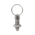 thumbnail image 1 of CRAFTHROU 2Pcs Plunger Pin for Industrial Use Silver Stainless Steel Round Head, 1 of 6