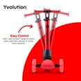 thumbnail image 6 of Yvolution Glider Nua Red 3-Wheel Kids Scooter Light-up Wheels Adjustable for Boys or Girls Age 3+, 6 of 9