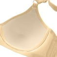 thumbnail image 4 of Xunlbb Bra Women Up to 50% off Plus Size Women's Thin Without Steel Rims Big Chest Soft And Thin Top Support Bra(Beige,L), 4 of 6