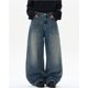 thumbnail image 2 of Vaqueros holgados Y2K for hombre - Pantalones vaqueros grunge vintage de pierna ancha for ropa de calle de hip hop y skater, 2 of 7