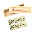 thumbnail image 1 of Juego de dominó Juego de mesa Melamina 28 Fichas de dominó Regalos Herramienta de enseñanza multifuncional para viajes Juego familiar Noche Adultos, 1 of 9