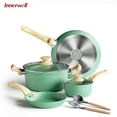 thumbnail image 1 of Innerwell Non Stick Granite Induction Cookware Set, 8 Pcs, Stay Cool Bakelite Handles, 1 of 1