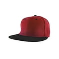 thumbnail image 1 of Top Headwear Flat Bill Adjustable Snapback Cap - Red/Black, 1 of 2