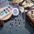 thumbnail image 4 of 1 Box 1 Box 188Pcs 8mm Natural 7 Chakra Stone Beads Kit Turquoise Round Loose Beads 3 Styles Alloy Spacer Beads with Crystal Thread for Bracelet Necklace Jewelry Making DIY Crafts Supplies, 4 of 5