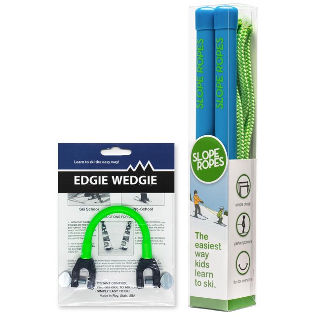 Paquete combinado Edgie Wedgie para conectar las puntas de los esquíes para niños