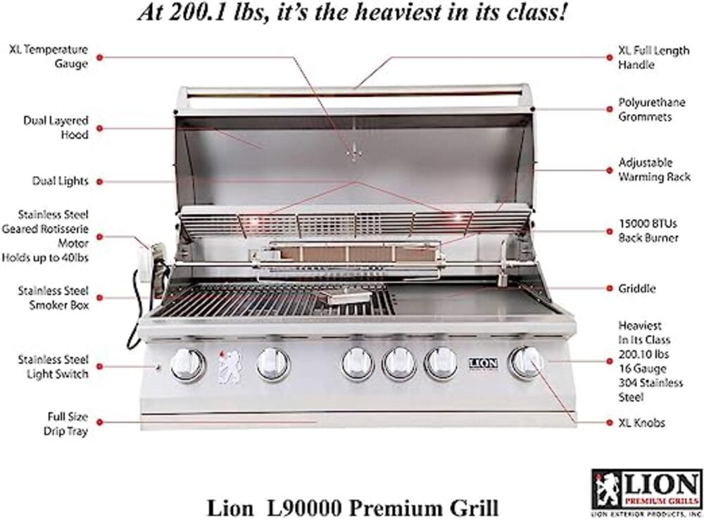 Lion Premium Grill 40” Natural Gas Grill | Lion-90823
