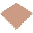 thumbnail image 1 of Get Rung Fitness Mat with Interlocking Foam Tiles for Gym Flooring. Excellent for Pilates, Yoga, Aerobic Cardio Work Outs and Kids Playrooms. Perfect Exercise Mat(TAN, 216SQFT), 1 of 5