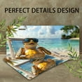 thumbnail image 4 of Relaxing Turtle on Beach Funny Personalized License Plate Rust-proof Stainless Steel Metal License Plate Suitable For Men And Women 12.2" x 6.2", 4 of 7
