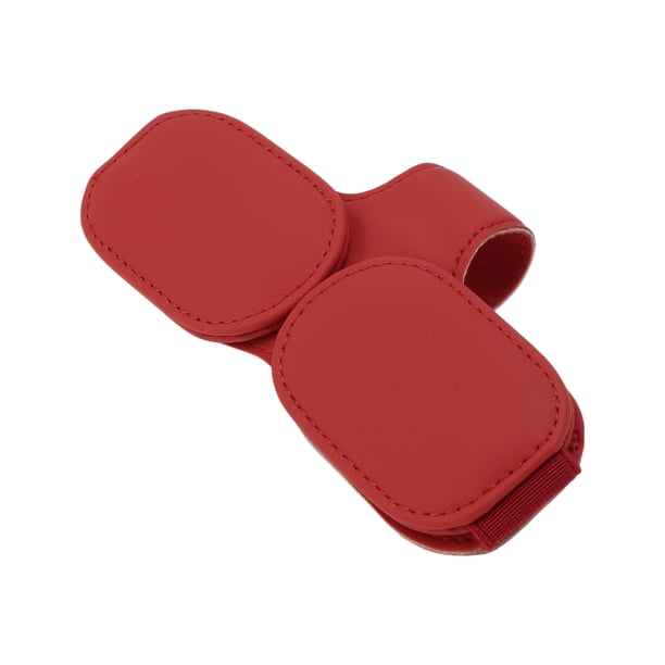 Clip para gafas de sol de coche Unique Bargains, magnético, universal, soporte para gafas de sol en el parasol, color rojo