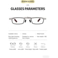 thumbnail image 5 of 2 Pack Reading Glasses Men Women Metal Frame Lightweight Rectangle Readers Office Home, 5 of 7