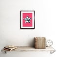 thumbnail image 2 of Pink Teal Leopard Bright Art Print Framed Poster Wall Decor 9x7 inch, 2 of 5