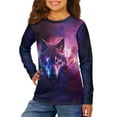 thumbnail image 2 of DISNIMO Wolf Butterfly Boys Shirts Long Sleeve Shirt Kids Boys Cute Shirts for Kids Crewneck Tshirt Long Sleeve Boy Shirts Soft T Shirt for Boys Tshirts 3-4 Years Old Tee Shirts, 2 of 7