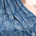 thumbnail image 3 of Blue Pioneer Flower and Paisley Pattern Blanket,Comfortable Soft Flannel Throw Blanket,All Season,Warm Lightweight Blankets for Sofa Bed Couch Living Room Chair,30"x40", 3 of 4