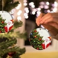 thumbnail image 3 of Fiudx Adornos Navideños de Madera, Diseño de Cabeza de Animal de Doble Cara, Proceso de Sublimación a Alta Temperatura, Decoración Festiva para Árbol, Perfectos para Fiestas de Oficina, 7 Cm de Diáme, 3 of 7