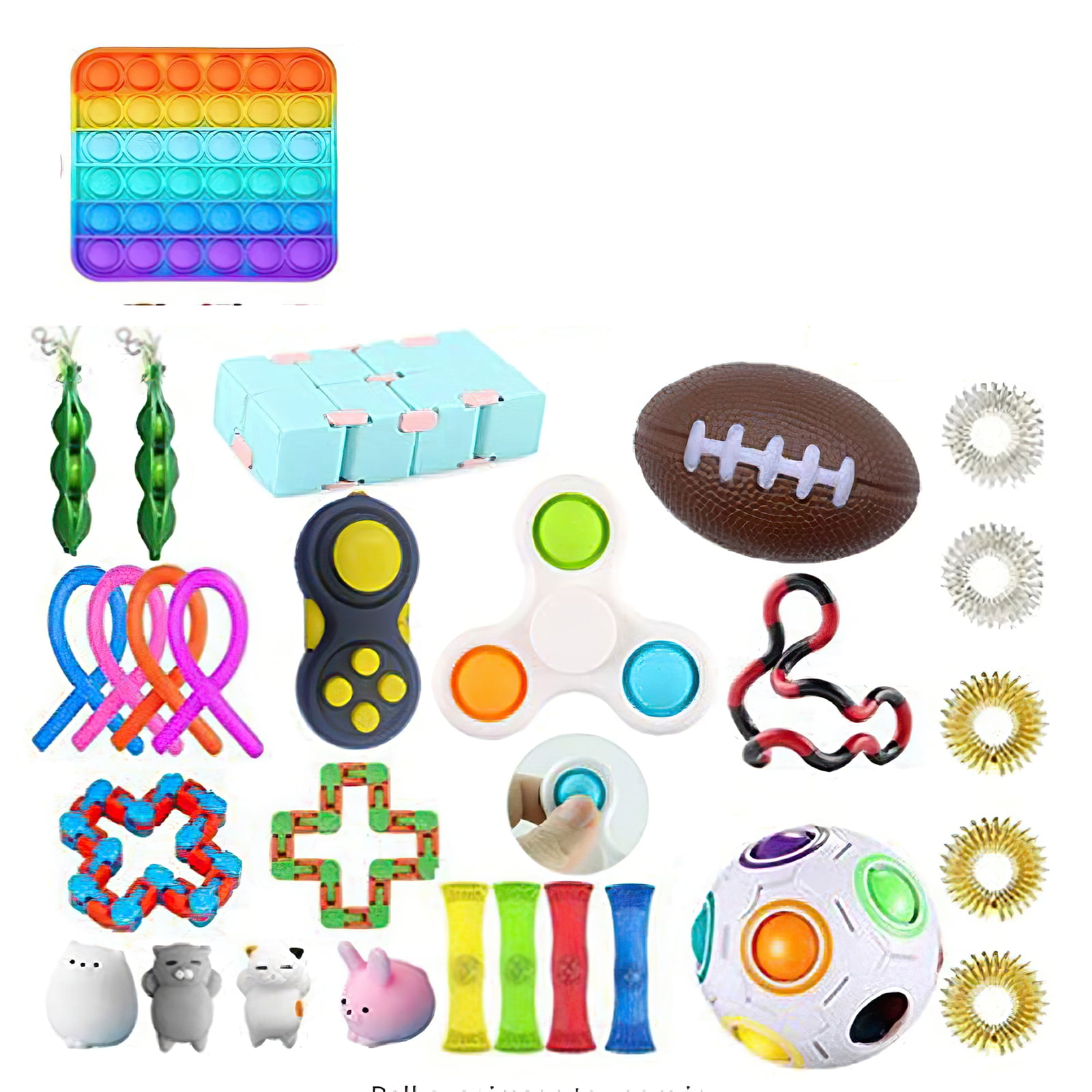 50PCS Pack Fidget Sensory Toy Set Stress Relief Toys Autism Anxiety Relief kids 