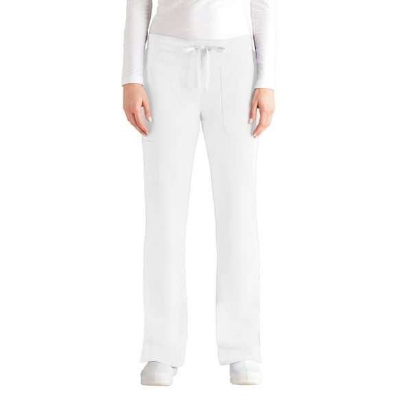 Grey's Anatomy Signature 2207 Women's Callie Low Rise Scrub Pant White 4XL