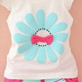 thumbnail image 4 of NIEWTR Toddler Baby Girl Outfits Plaid Flying Sleeve Ruffle Tops Shorts Sets and Headband Infant Baby Girl Summer Clothes 2PCS Clothes Set(Hot Pink,3-4 Years), 4 of 5