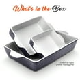 thumbnail image 2 of Nutri Chef 3-Piece Nonstick Ceramic Bakeware PFOA PFOS PTFE Tray Set W/Odor-Free Ceramic, 2 of 8
