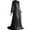 Black, variant on Njagoc3 Womens Long Sleeve Vintage Court Gown, Floor - Length Maxi Dress, Flowy Fit, Solid Color Variants, for Themed Parties & Cosplay