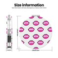 thumbnail image 3 of Qekee Monster High Print Compact Makeup Mirror Folding Mini Pocket Mirror Portable Hand Mirror Double-Sided 2 x 1x Magnification for Woman Girls-Round Shape, 3 of 8