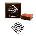 thumbnail image 1 of Printtoo Craft Textile Square Celtic Pattern Wooden Rubber Stamp Scrap-booking-4 x 4 Inches, 1 of 2