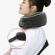 thumbnail image 3 of Almohada de viaje para el cuello, almohada con soporte para la barbilla, espuma viscoelástica pura ajustable, nuevo diseño ergonómico, suave, la mejor almohada envolvente para el cuello comp, 3 of 5